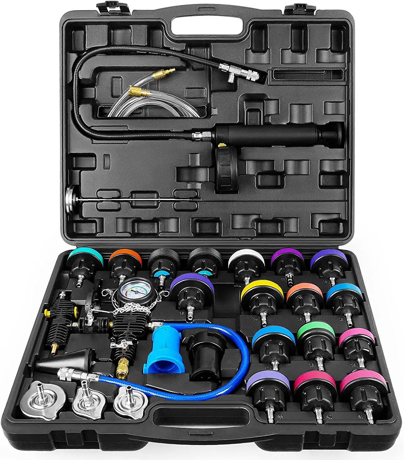 Pressure Tester & Vacuum Type Cooling System Kit  28pcs